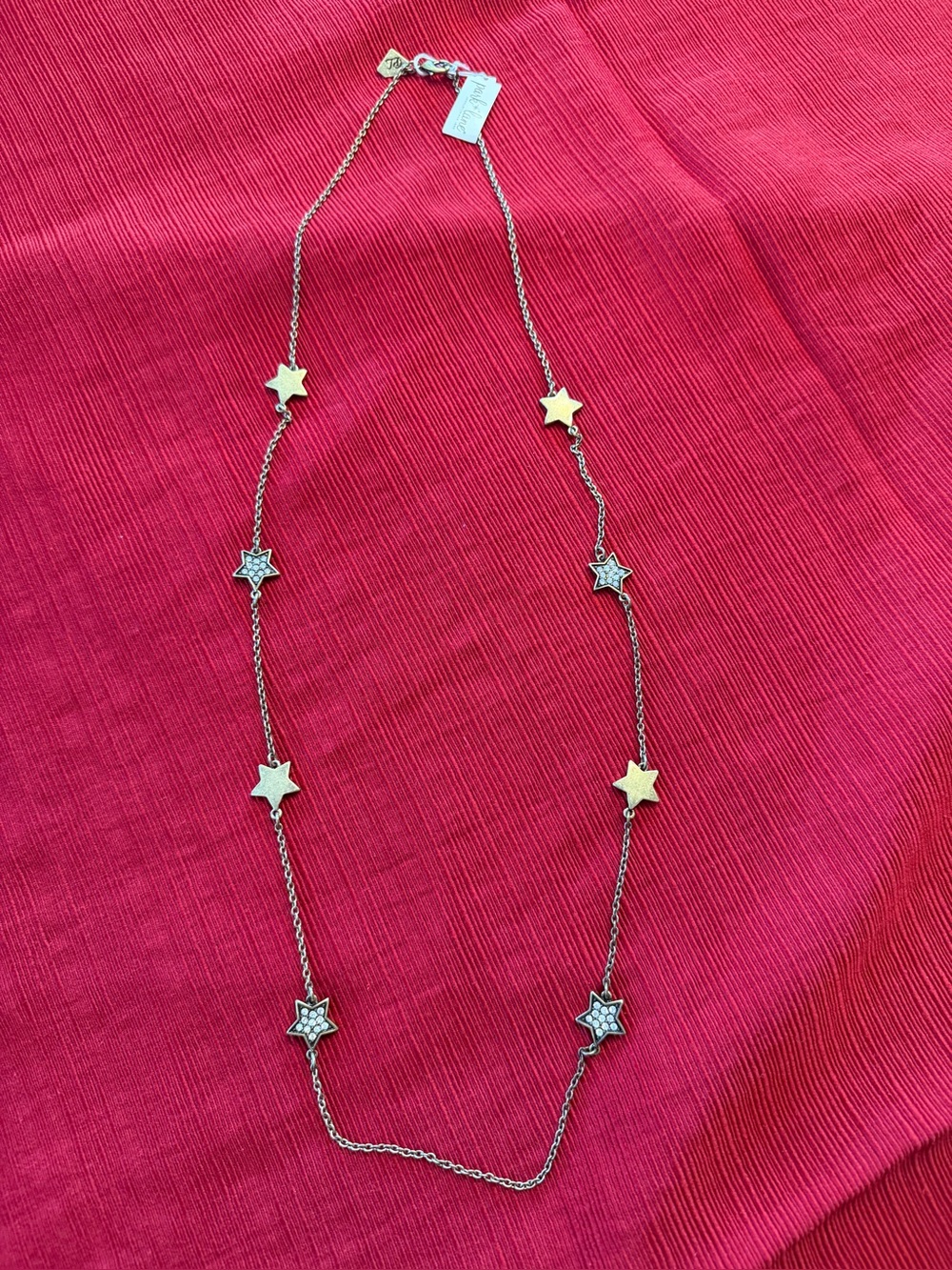 Park Lane Crystal Star Station Necklace NWT